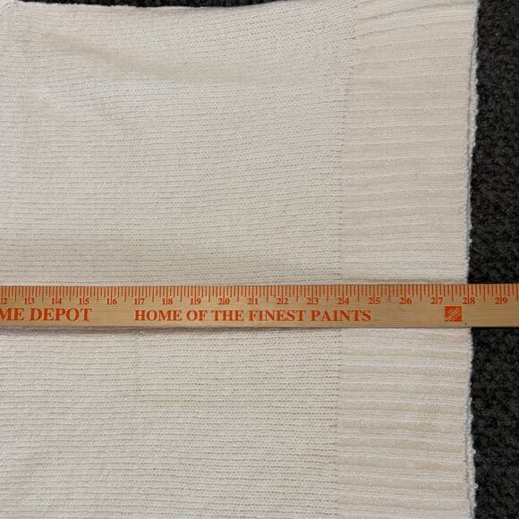 Free People Brookside Oversized Tunic Sweater Small Ivory Soft Stretch Comfy NWT - Picture 6 of 9